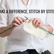 Make a difference, stitch by stitch