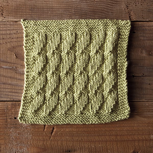 Chevron Cable Dishcloth Pattern – Knitting