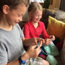 Kids crocheting KnitPicks.com