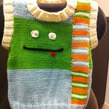 Halloween Knitting Projects: Little Monster Vest www.knitpicks.com