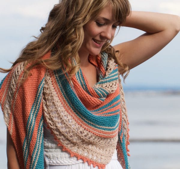 Top 5 Patterns of 2016 - Beachcomber Shawl from knitpicks.com