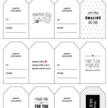 Free Holiday Printable Gift Tags from Knit Picks