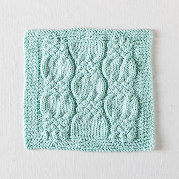 Free Washcloth Pattern - Knotted Cables from knitpicks.com