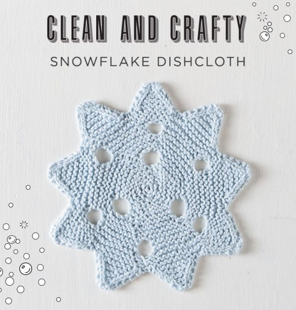 Free Snowflake Dishcloth Pattern by Allyson Dykhuizen from knitpicks.com