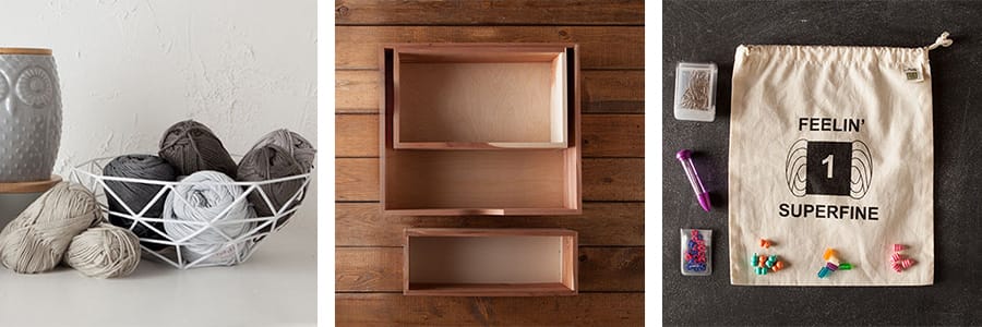 organize cedar boxes baskets bags