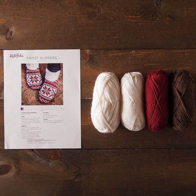 Frost Slipper KIt from KnitPicks.com