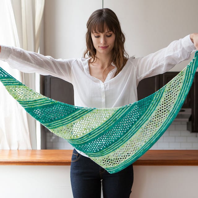 Catamaran Shawl Knitting Pattern from Knit Picks