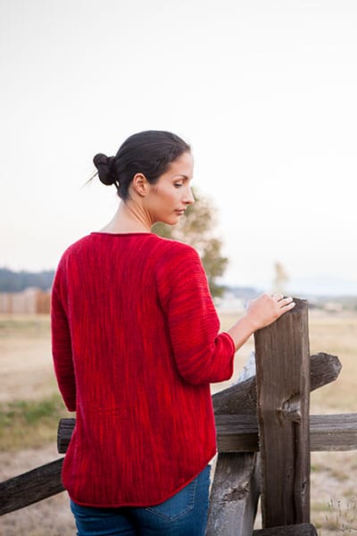Red & Pink projects: Taken Cardigan. www.knitpicks.com