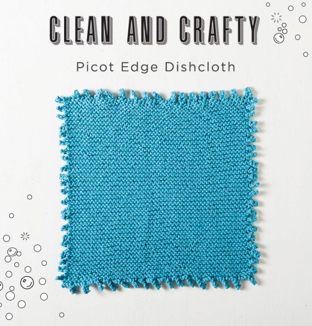 Knit Picot Pattern - Picot Edge Dishcloth Free Pattern from knitpicks.com