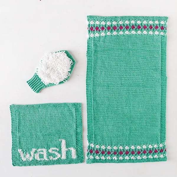 Bit of Whimsy Bath Set by Emily Ringelman from knitpicks.com