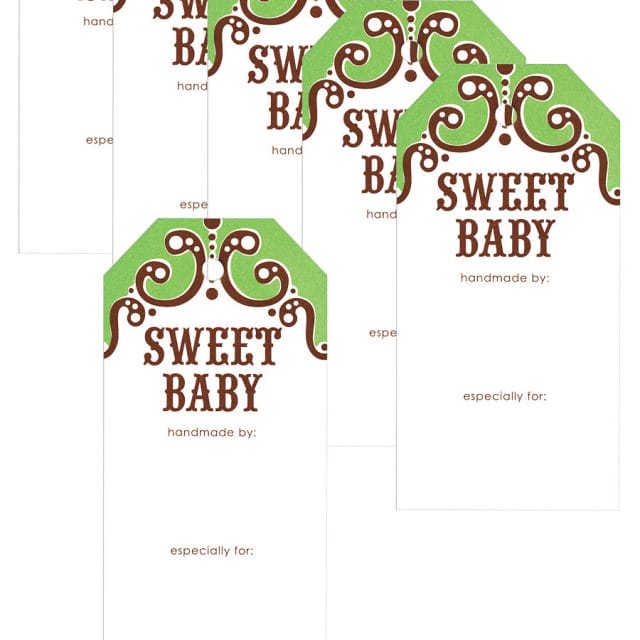 Sweet Baby Gift Tags from KnitPicks.com