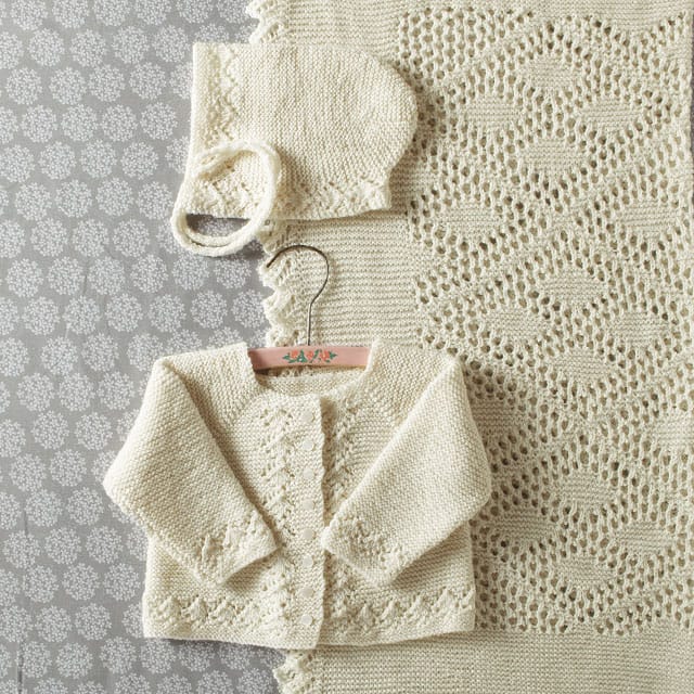 Heirloom Layette Set Pattern from KnitPicks.com