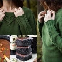 Celtic chill zone: triangle cabled pullover at www.knitpicks.com