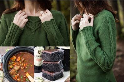 Celtic chill zone: triangle cabled pullover at www.knitpicks.com