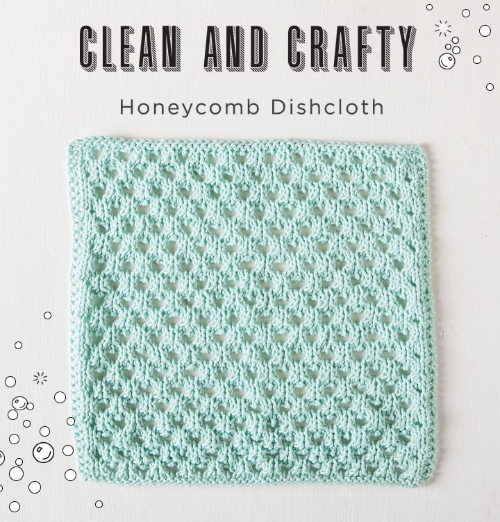Free Honeycomb Dishcloth Pattern from knitpicks.com