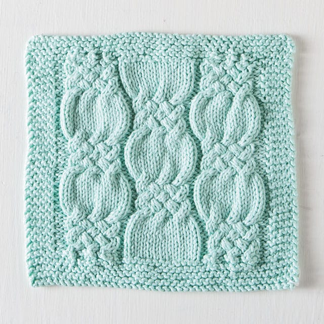 Free Knotted Cables Dishcloth pattern from KnitPicks.com