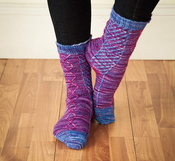 Twirla Socks by Amanda Schwabe from Artful Arches from Knit Picks
