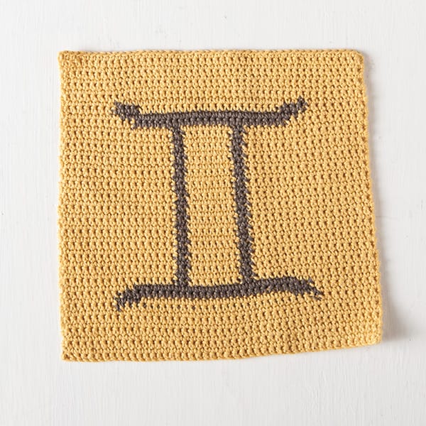 Free Gemini Crochet Pattern - Zodiac Dishcloth from Knit Picks