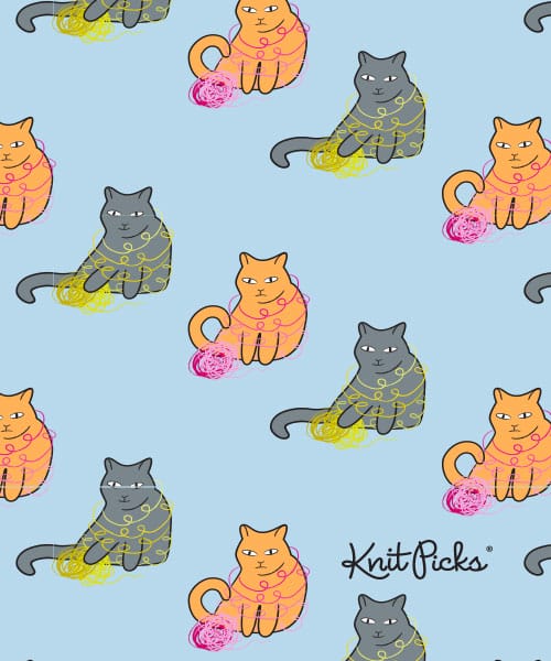 Free Cat Wallpaper from knitpicks.com