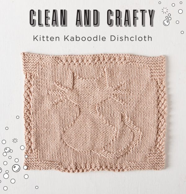 Free Kitten Dishcloth Pattern - Kitten Kaboodle from knitpicks.com