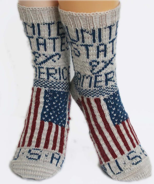 Flag Socks: USA by Christina Rowell from knitpicks.com