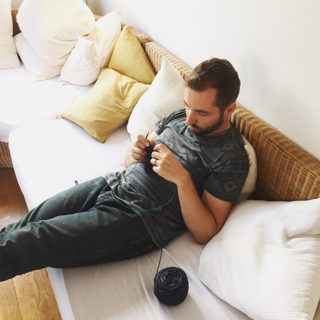 travel knitting with Knit Picks