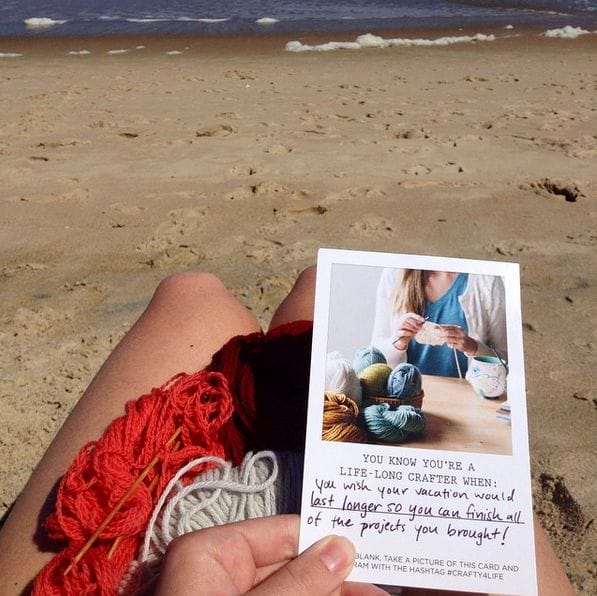 Travel knitting with Knit Picks