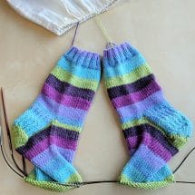 Knitted Socks in Felici Worsted yarn