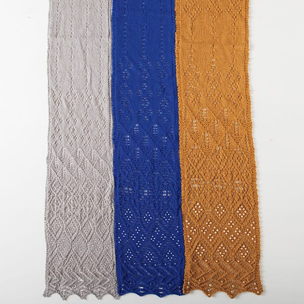Free Knitting Pattern - Lean to Knit Lace Scarf from knitpicks.com