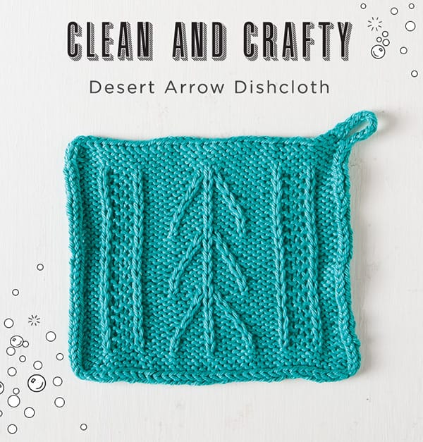 Free Desert Arrow Dishcloth Pattern from Knit Picks