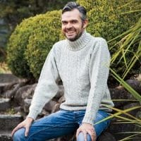 Knit Picks Podcast: Sweater Week - Traditional Gansey, turtleneck sweater knitting pattern