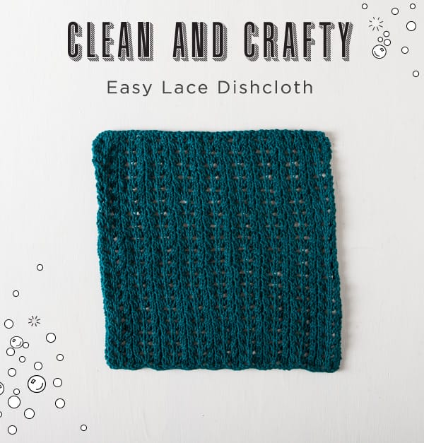 Free Easy Lace Dishcloth Pattern from knitpicks.com