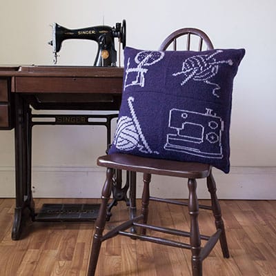 Knit Picks Podcast, Episode 262: Milestones and Memories - Crafty Pillow, knitting intarsia keepsake