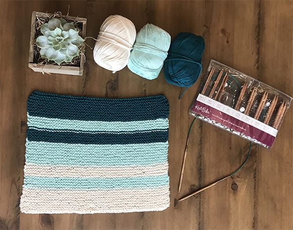 Beginning to knit - Dishcloth - from knitpicks.com