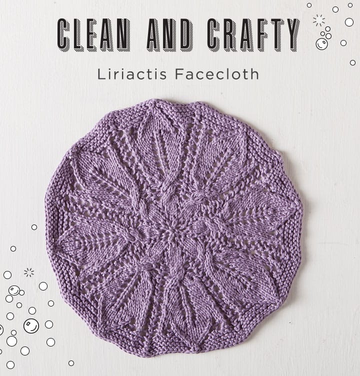 Free Liriactis Facecloth pattern from KnitPicks.com
