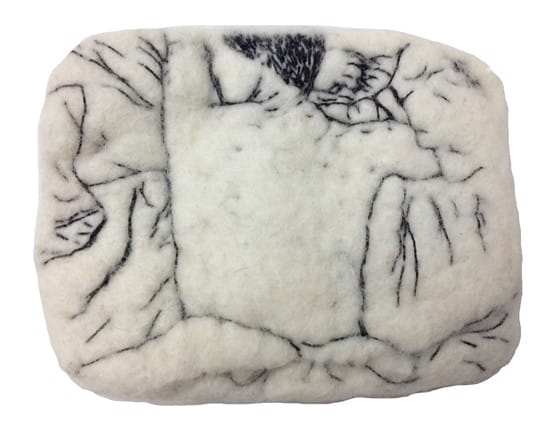 hand embroidery on felt by Susie Martinez