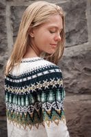 Knit Picks Podcast, Episode 263: Captivating Colorwork Collections - Bistort Pullover Fair Isle colorwork yoke sweater knitting pattern