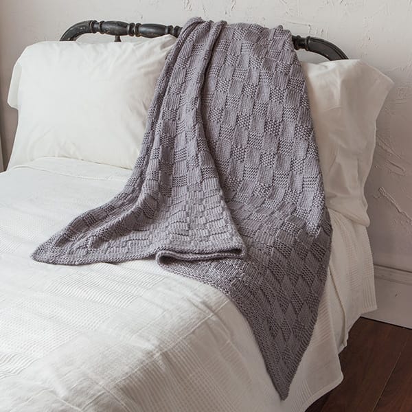 Free Checkerboard Throw Pattern from knitpicks.com