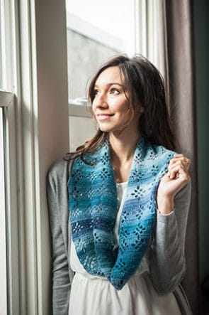 Knit Picks IDP Designer Interview, Deja Joy - Diamond Lace Scarf crochet pattern