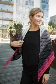 Knit Picks Podcast, Color Shift: Gradience Shawl - ombre gradient lace shawl knitting pattern