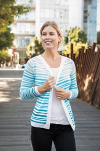 Knit Picks Podcast, Color Shift: Barnsdall Cardi - ombre gradient stripes sweater cardigan knitting pattern