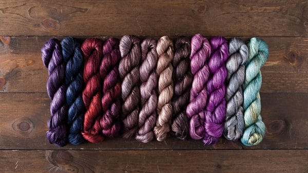 Knit Picks Luminance Hand Painted - tonal variegated 100% silk lace yarn