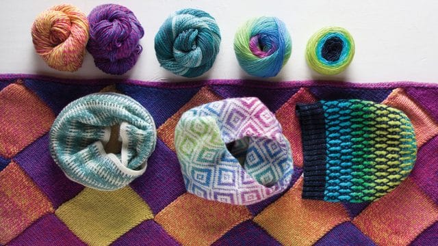 Knit Picks Podcast, Color Shift - ombre gradient colorwork knitting pattern collection