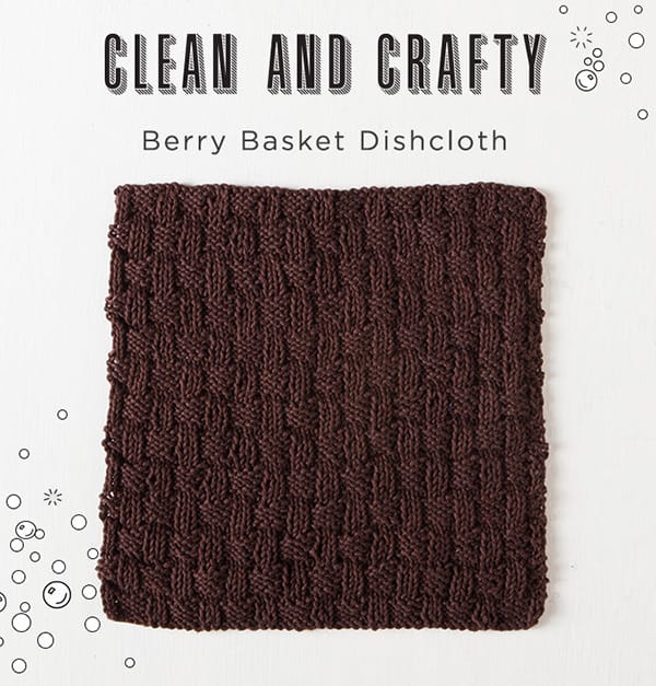 Free Berry Basket Dishcloth Pattern from knitpicks.com