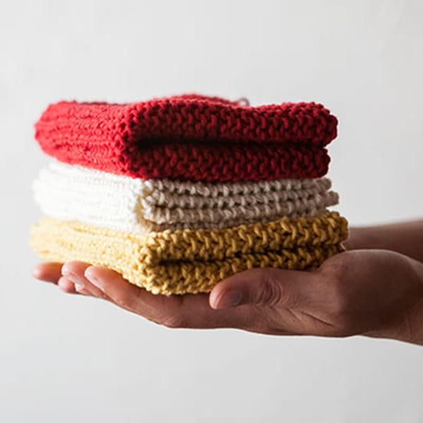 Learn to Knit Dishcloth Set