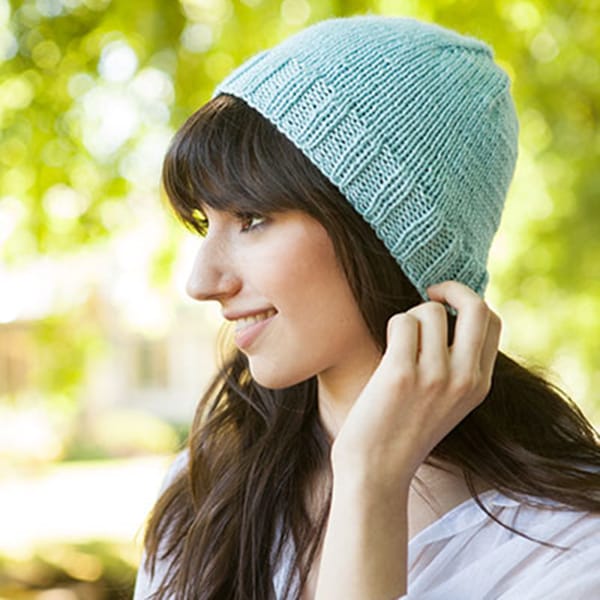 Learn to Knit Club Hat