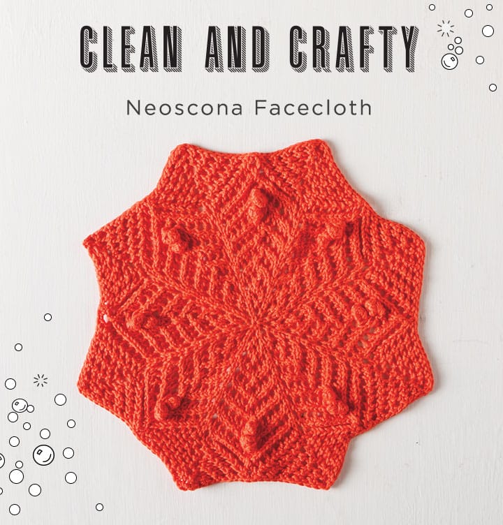 Free Neoscona Facecloth from Knit Picks