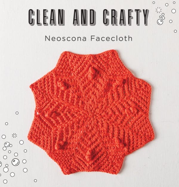 Free Neoscona Facecloth from Knit Picks