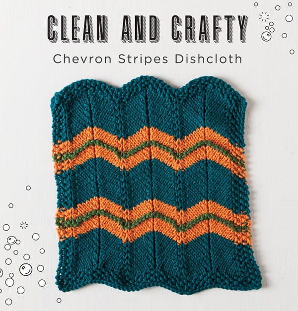 Free Chevron Stripes Dishcloth from Knit Picks