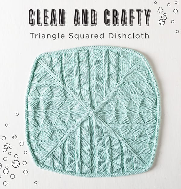 Free Triangle Squared Dishcloth from knitpicks.com